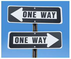one way